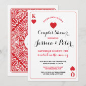 Spelen Kaart Koppels King Queen Las Vegas Uitnodig (Voorkant / Achterkant)