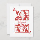 Spelen Kaart Las Vegas bruidsmeisje voorstel Kaart Notitiekaartje (Voorkant)