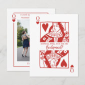 Spelen Kaart Las Vegas bruidsmeisje voorstel Kaart Notitiekaartje (Voorkant / Achterkant)