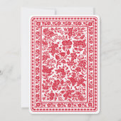 Spelen Kaart Las Vegas Casino Bruiloft Monogrammed (Achterkant)