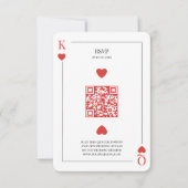 Spelen Kaart Las Vegas Wedding QR-code (Voorkant)
