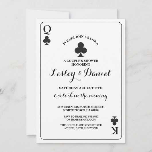 Spelen Kaart paren Verloving Ace Vegas Spade (Voorkant)