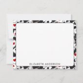 Spelen Kaart Pattern Casino Thema Notitiekaarten Notitiekaartje (Voorkant)