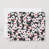 Spelen Kaart Pattern Casino Thema Notitiekaarten Notitiekaartje (Achterkant)