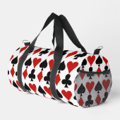 Spelen Kaart Suits Design Duffel Bag Plunjezak (Rechterhoek)