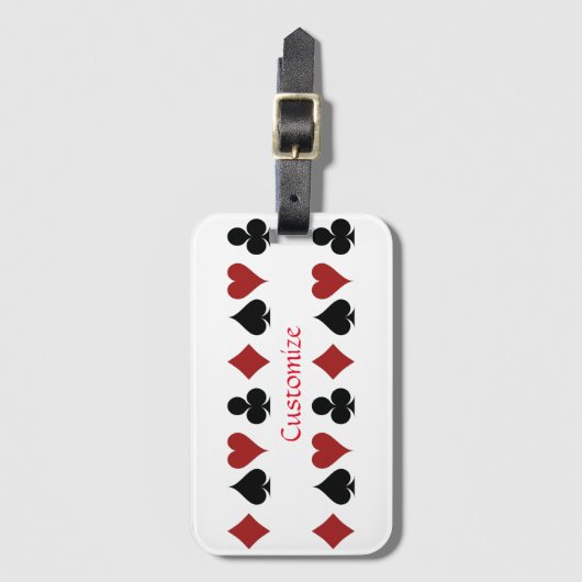 Spelen Kaart Suits Thunder_Cove Bagagelabel (Voorkant (verticaal))