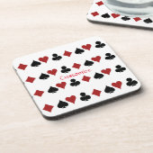 Spelen Kaart Suits Thunder_Cove Bier Onderzetter (Linkerzijde)