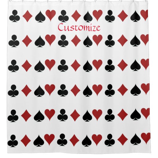 Spelen Kaart Suits Thunder_Cove Douchegordijn (Voorkant)