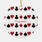 Spelen Kaart Suits Thunder_Cove Keramisch Ornament (Voorkant)