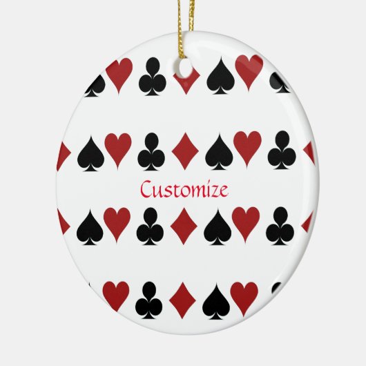 Spelen Kaart Suits Thunder_Cove Keramisch Ornament (Links)