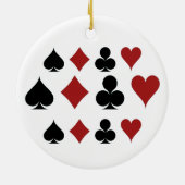 Spelen Kaart Suits Thunder_Cove Keramisch Ornament (Achterkant)