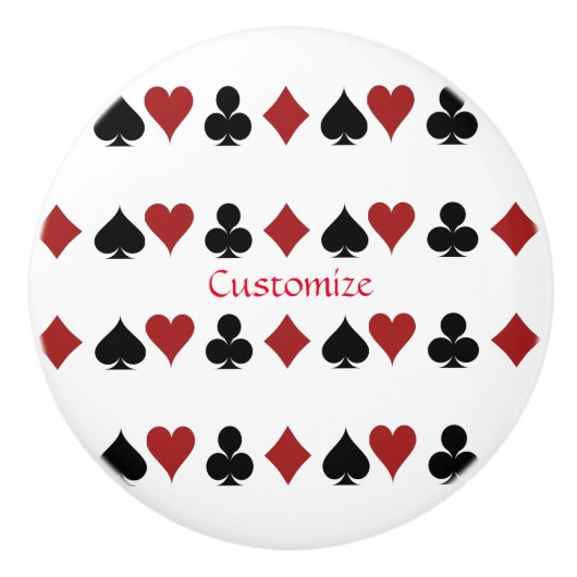 Spelen Kaart Suits Thunder_Cove Keramische Knop (Voorkant)