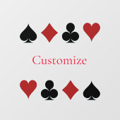 Spelen Kaart Suits Thunder_Cove Raamsticker (Vel)