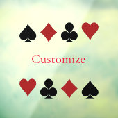 Spelen Kaart Suits Thunder_Cove Raamsticker (Vel 3)