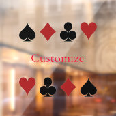 Spelen Kaart Suits Thunder_Cove Raamsticker (Vel 2)