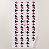 Spelen Kaart Suits Thunder_Cove Strandlaken (Voorkant)