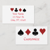 Spelen Kaart Suits Thunder_Cove Visitekaartje (Voorkant / Achterkant)