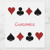 Spelen Kaart Suits Thunder_Cove Wijn Etiket (Enkel label)