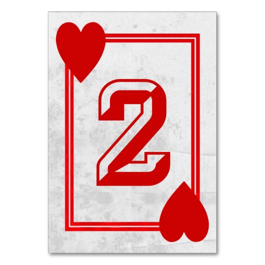 spelen Kaart tafel nummers (No.2) (Voorkant)