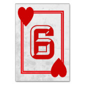  spelen Kaart tafel nummers (No.6) (Voorkant)