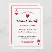 Spelen Kaart Verjaardag Ace Vegas Nodig elke leeft (Voorkant / Achterkant)