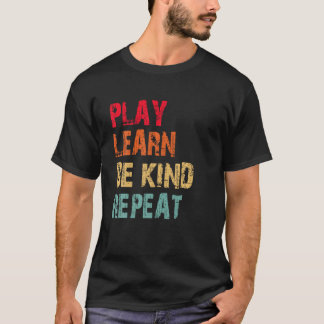 Spelen Leren Wees aardig Herhaal Geen pesters Kies T-shirt