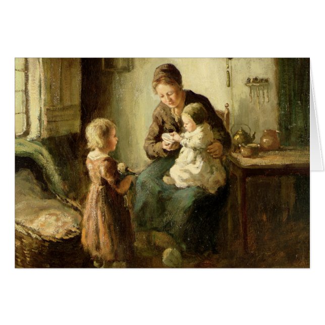 Spelen met baby, 19e eeuw (Voorkant Horizontaal)