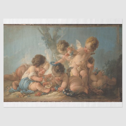 Spelen met bloemen Bloemen Ephemera Decoupage Tissuepapier (Voorkant)