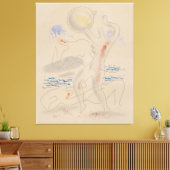 Spelen met een Bal Canvas Afdruk (Insitu (Woonkamer))