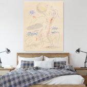 Spelen met een Bal Canvas Afdruk (Insitu (Slaapkamer))
