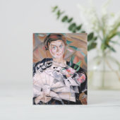 Spelen met een fan - Alice Bailly Briefkaart (Staand voorkant)