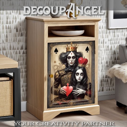 Spelen met Hearts Decoupage Tissuepapier