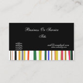 Spelen met kleuren! Consultant Stripe Patroon Visitekaartje (Achterkant)