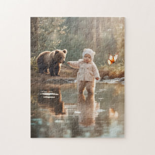 Spelen met mijn teddybeer legpuzzel