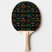 Spelen met namen. Custom Tafeltennisbatje (Voorkant)