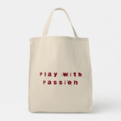 Spelen met Passion Canvas tas (Achterkant)