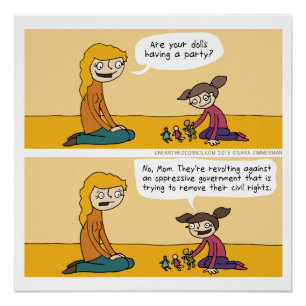 Spelen met poppen perfect poster