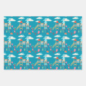 Spelen met voedsel Schattigee Cartoons Bright Colo Inpakpapier Vel (Voorkant)