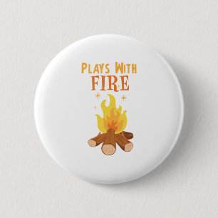 Spelen met vuur ronde button 5,7 cm