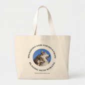 Spelen met wolven grote tote bag (Voorkant)