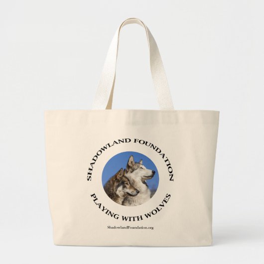 Spelen met wolven grote tote bag (Voorkant)