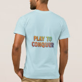Spelen om te veroveren – Motivatie Gaming T-Shirt (Achterkant)