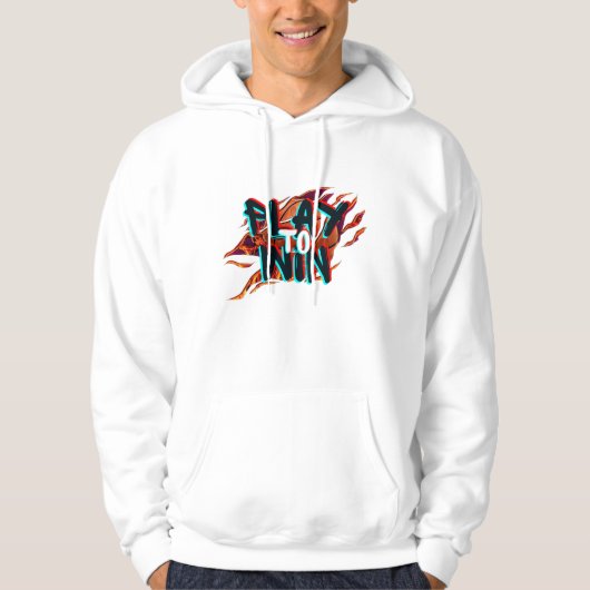 Spelen om te winnen hoodie (Voorkant)