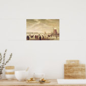 Spelen op het ijs poster (Keuken)