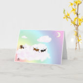 Spelen over de regenboogbrug kaart (Gele Bloem)