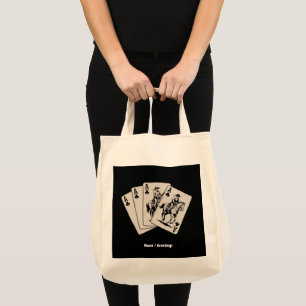 Spelen Poker-Kaart Westerne Country Girl Trendy Tote Bag