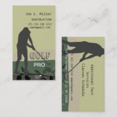 Spelen spelen die de Golfbal groene moderne Visitekaartje (Voorkant / Achterkant)