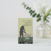 Spelen spelen die de Golfbal groene moderne Visitekaartje (Staand voorkant)