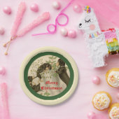  spelen teckel honden kerstvakantie papieren bordje (Feest)