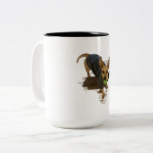 Spelen?! Tweekleurige Koffiemok (Voorkant links)